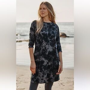 NWOT! J. JILL PURE JILL Cloud Tie-Dyed Knit Cotton Dress